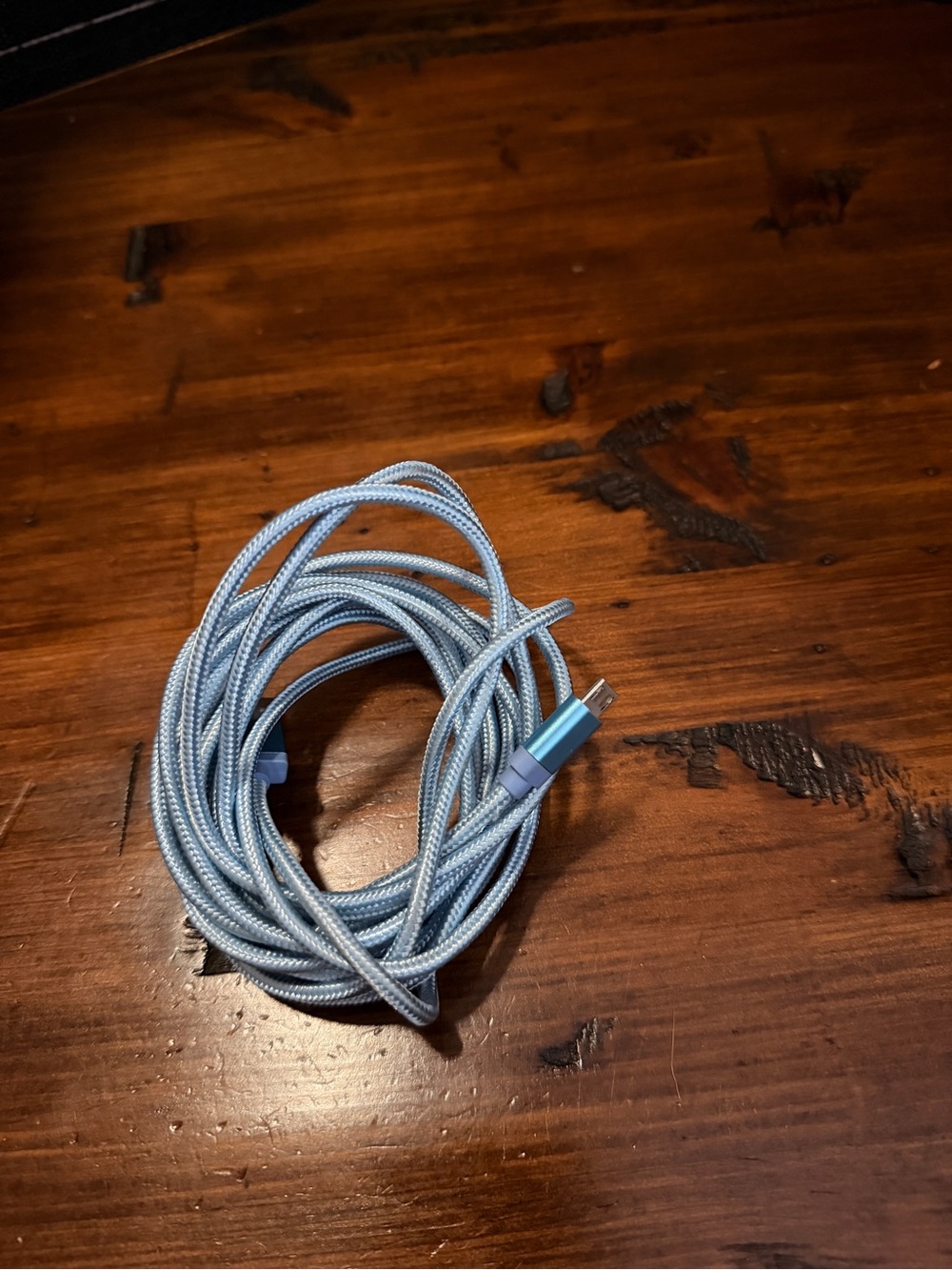 Light Blue Micro USB 8ft Charging Cable is a super long